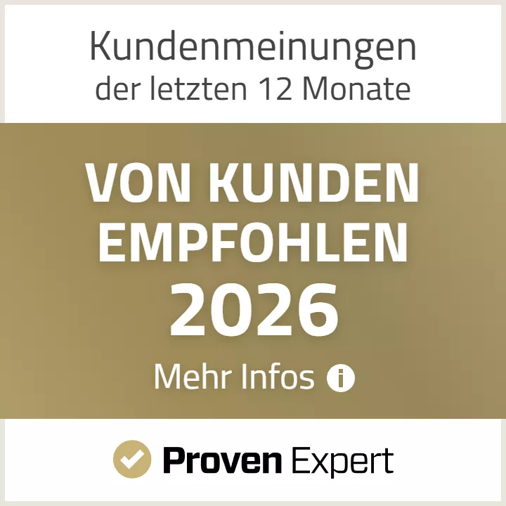 ProvenExpert-Siegel „Von Kunden empfohlen 2026“ für LT web-solution aus Neubrandenburg auf Basis echter Kundenbewertungen